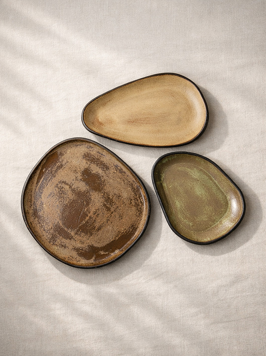 patery i talerze Zestaw talerzyków Kanso