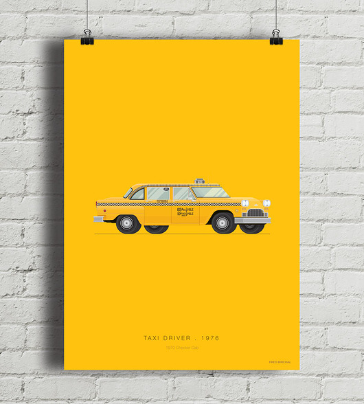 plakaty Plakat Taxi Driver - Checker Cab
