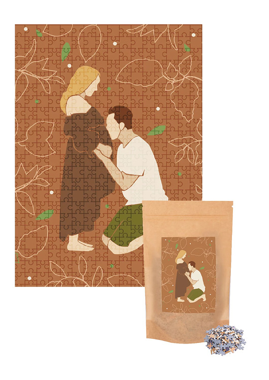 puzzle dla dzieci Puzzle 500 elementów "We Are Expecting" w eco woreczku