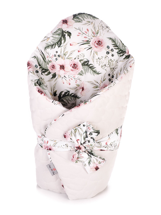 Rożek Becik Niemowlęcy - Rose Garden Ecru Baby Love Decor