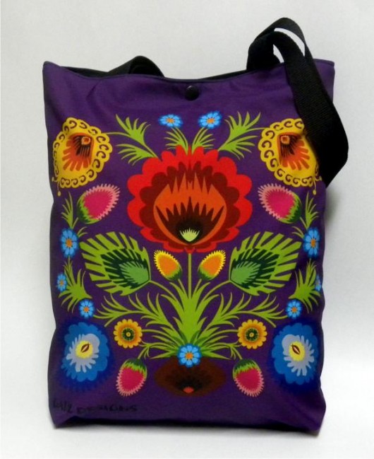 Duża torba z motywem folk Gaul Designs