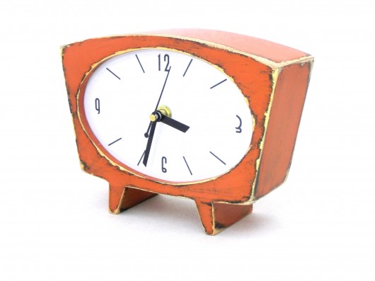 zegarek Sixty pomarańczowy Clock Wood Studio