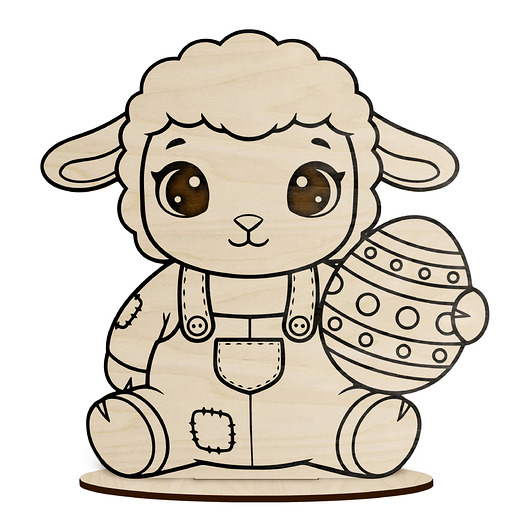 ozdoby wielkanocne Baranek Owieczka Figurka 10cm Wielkanocna do Koszyczka Malowania dla Dzieci