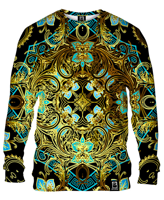 bluzy męskie Bluza Bez Kaptura Męska DR.CROW Golden Damascus
