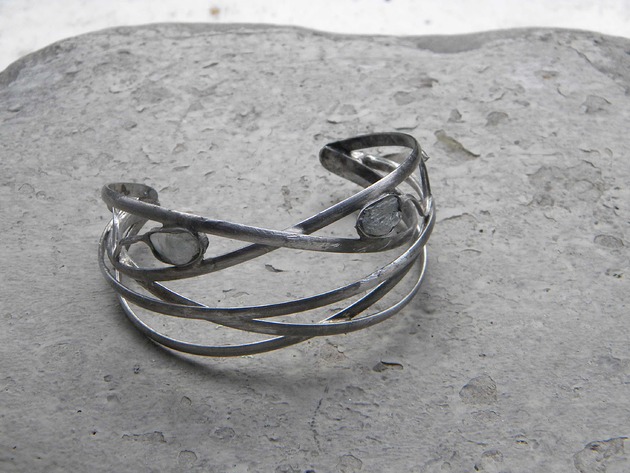 bransoletki wire wrapping Zamówienie Surowe topazy   - bransoleta