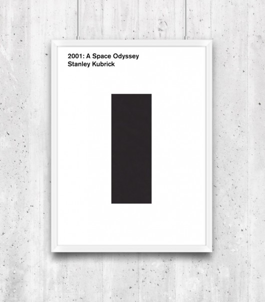 2001: A Space Odyssey -  plakat typograficzny minimalmill