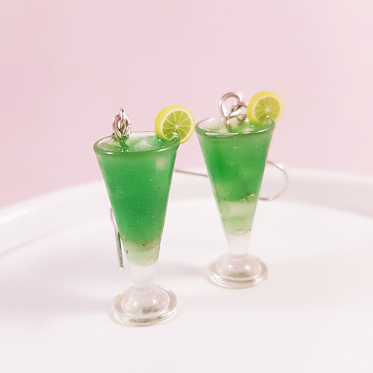 Drink na sylwestra zabawne kolczyki Lemon Lovely