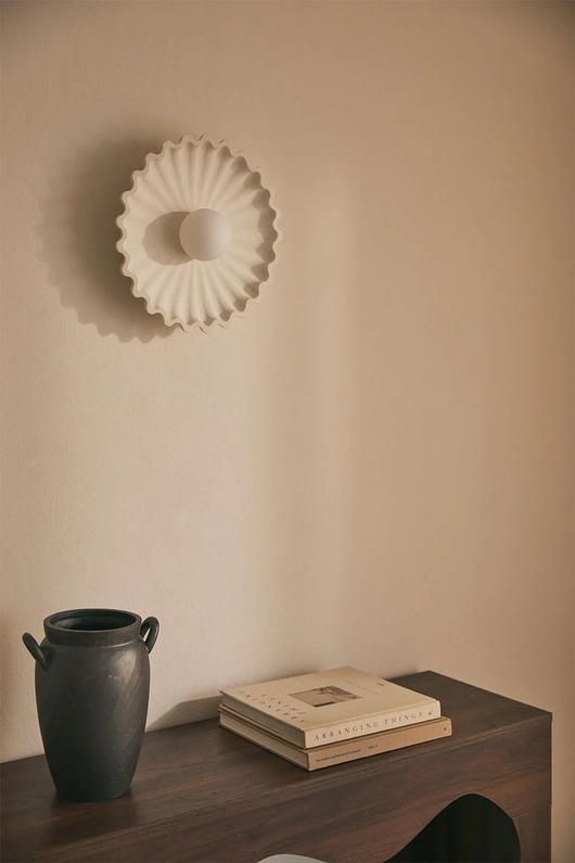 kinkiety Kinkiet, lampa ścienna z betonu z kulą szklaną Sery