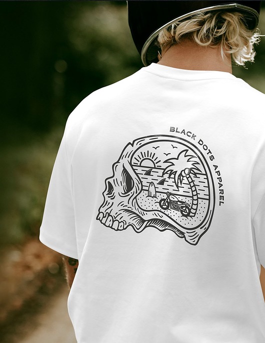t-shirty męskie Koszulka Skull island