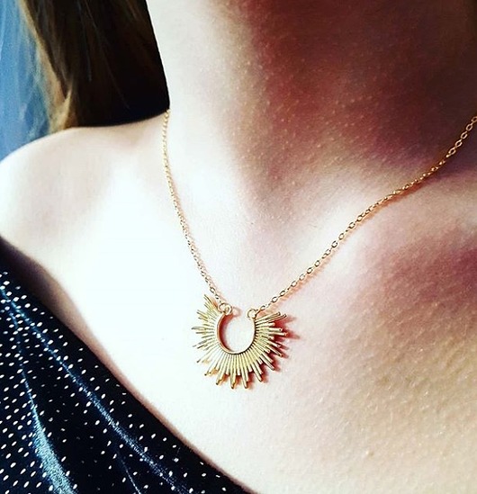 BoHo cudowne słońce naszyjnik Czaki Bransoletki