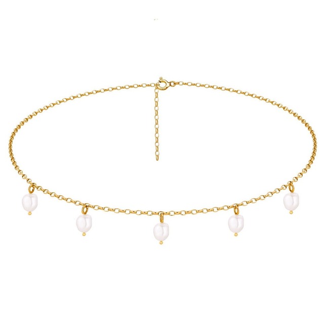 chokery Perły naturalne choker