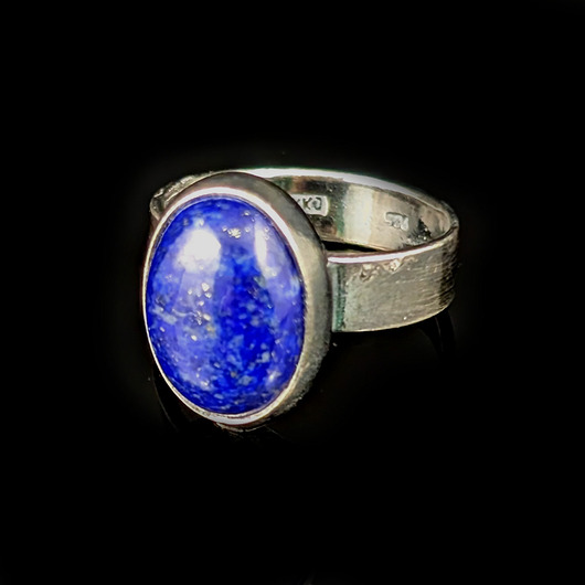 pierścionki srebrne Pierścionek złota noc- lapis lazuli