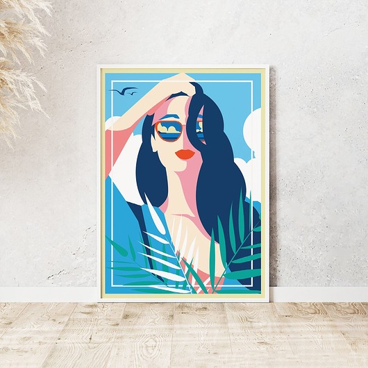 Plakat Relaks - Art Deco trochę na ścianę