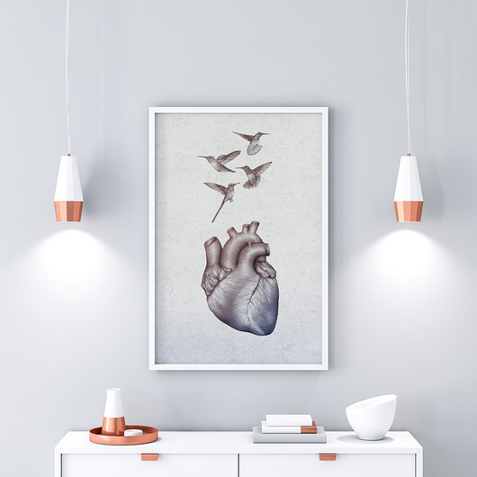 Plakat SERCE Marta Pawelec Medical Art