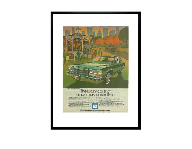 plakaty Plakat Reklamowy Cadillac, Lata 70./80. Klasyka Motoryzacji USA