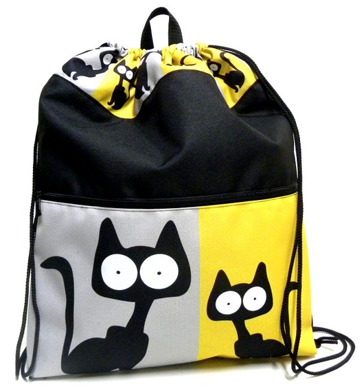 Plecako-worek z autorskim motywem Gaul Designs