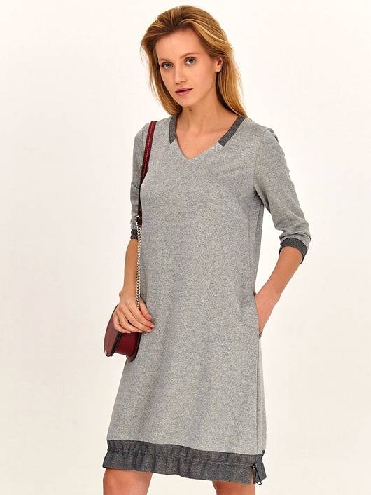 sukienki midi damskie Sukienka z dzianiny