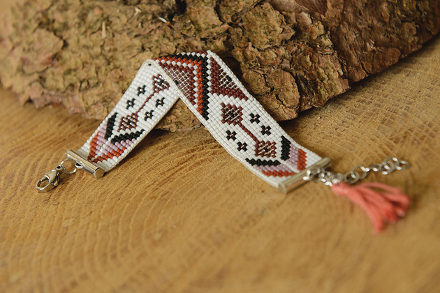 bransoletki ze szkła Boho Bronze