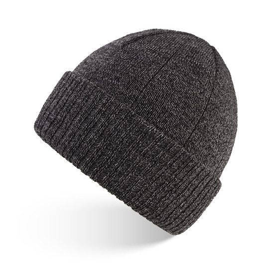 czapki i kapelusze męskie CZAPKA MĘSKA TYPU BEANIE SZARA, ZIMOWA PAOLO PERUZZI BR-03-GR