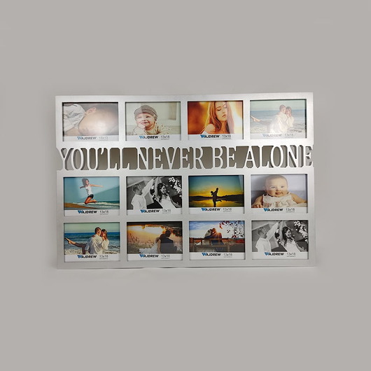 ramki na zdjęcia Multirama ramka na zdjęcia z napisem You will never be alone 12 zdjęć 13x18