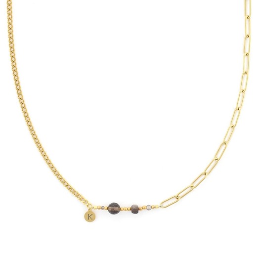 naszyjniki - inne Bestseller! Naszyjnik zodiakalny - Koziorożec Pozłacana stal szlachetna