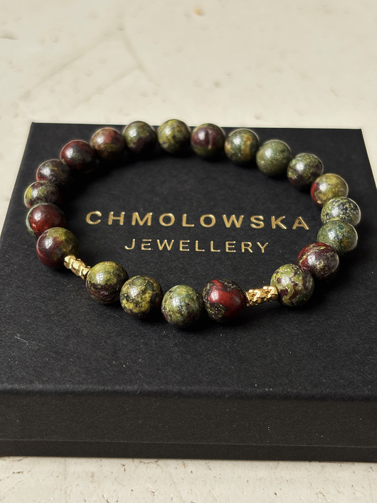 biżuteria męska Bransoletka męska Jaspis Smocza Krew