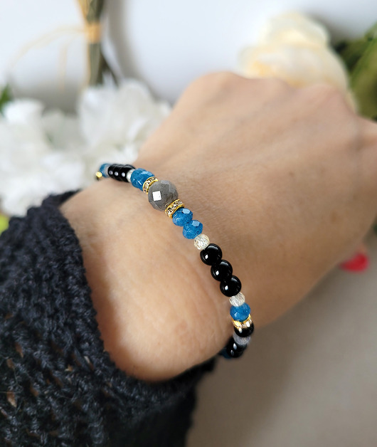 bransoletki z kamieni naturalnych SKORPION- Bransoletka zodiakalna regulowana