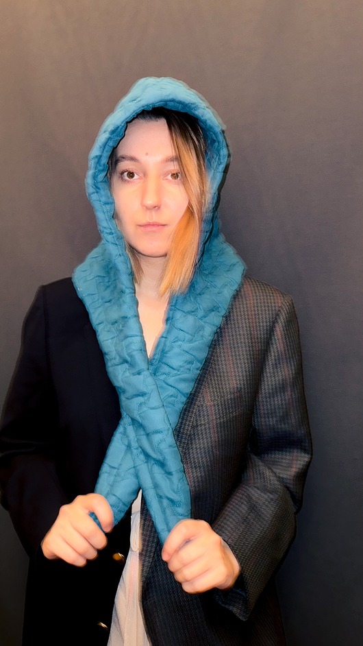 czapki damskie Kpaturek Blue Sky