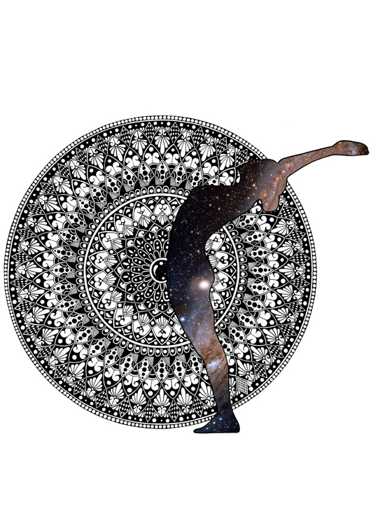 grafiki i ilustracje Mandala Hastauttanasana 1