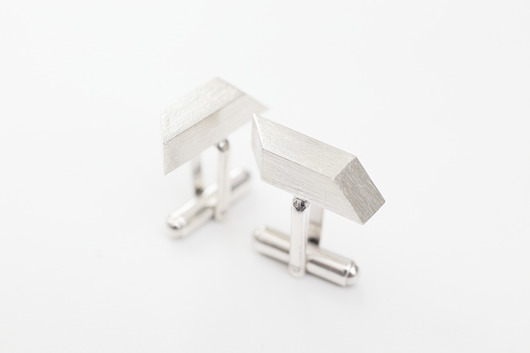 spinki do mankietów srebrne giga-mikrony Daria Siwiak Jewellery