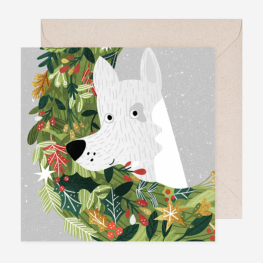 kartki okolicznościowe - wydruki Kartka świąteczna Doggy Christmas