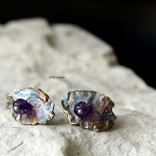 tęczowe z ametystem little atelier