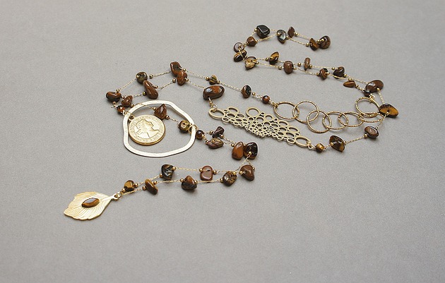 korale Sautoir /tygrysie oko/ 01.04.26 - naszyjnik