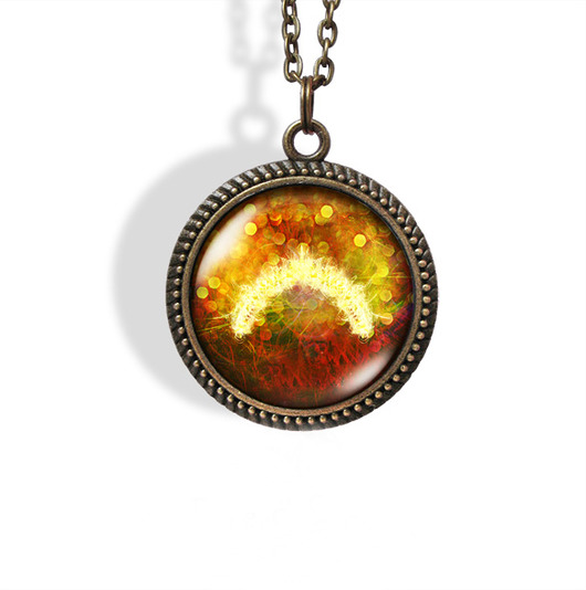 wisiory Medalion, talizman - Bogactwo - brąz