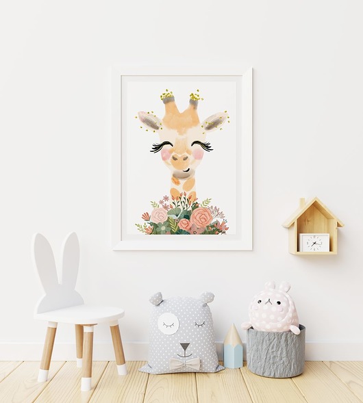 Żyrafa - plakat dziecięcy HOG STUDIO