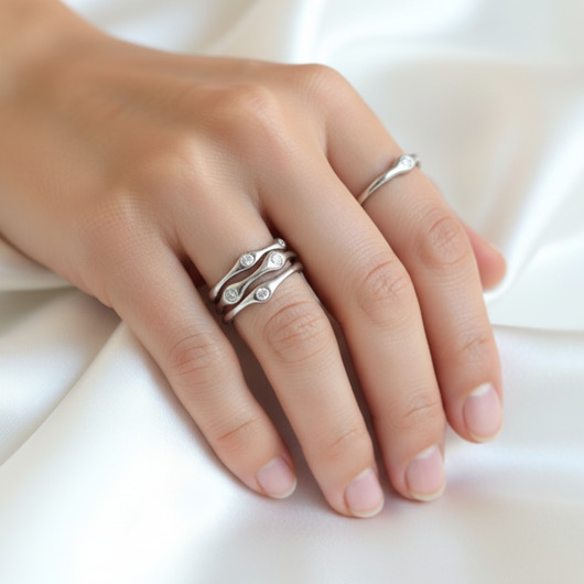 pierścionki złote Minimalistyczny Pierścionek z Cyrkoniami