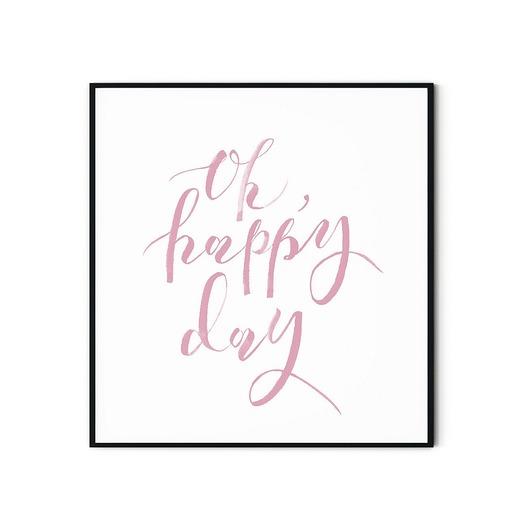 Plakat typograficzny Oh, happy day myscandi