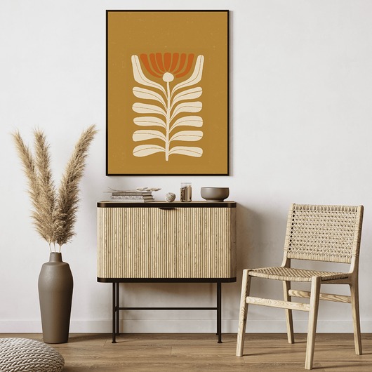 plakaty Plakat boho Kwiat na ścianę Minimalistyczny Plakat nowoczesny do salonu