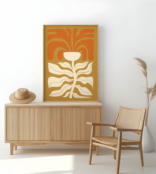 plakaty Plakat boho na ścianę Minimalistyczny Plakat nowoczesny do salonu
