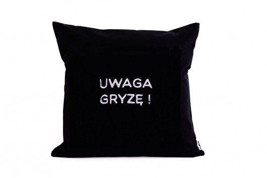 Poduszka Uwaga gryzę Majunto