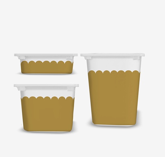 meble do pokoju dziecka Naklejki na pojemniki Trofast Ikea falbanka