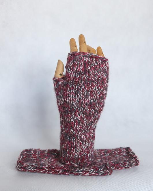 rękawiczki damskie Mitenki Ewelina-bezszwowe rękawiczki bez palców z krótkim kciukiem