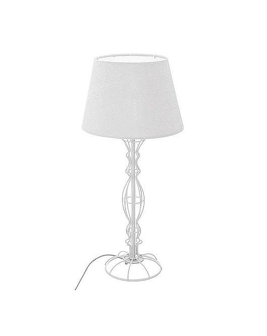 Lampa Stołowa Metalowa Gris Biała MIA home