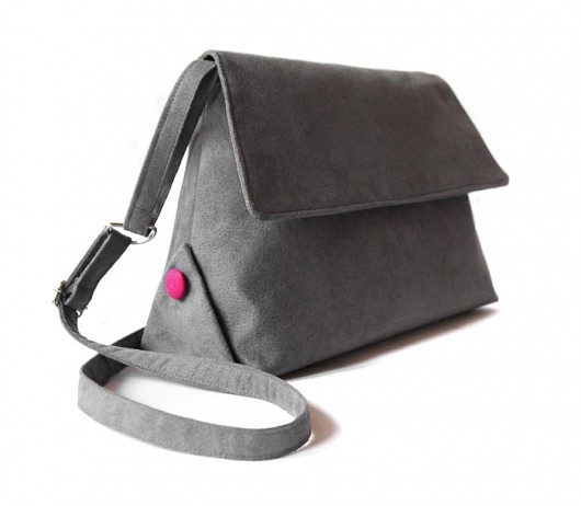 torebka midi - grey & pink - zamówienie elfagado
