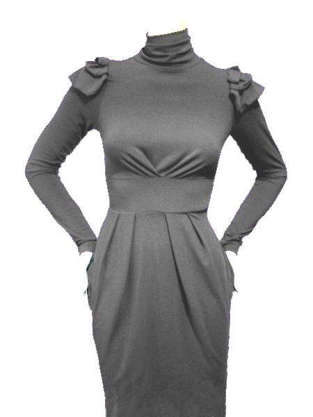 34(XS) Sukienka szara YULIYA BABICH