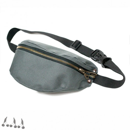 ::: HIP BAG  GRAPHITe ::: uniqo