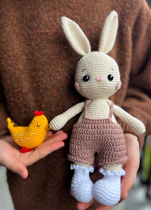 misie i maskotki Królik i Kurka