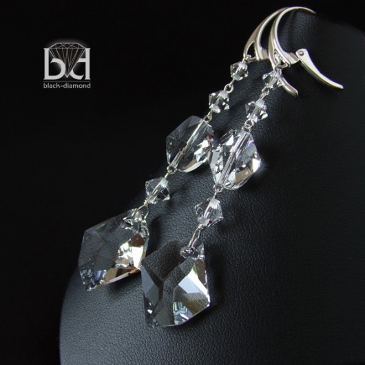 Krystaliczne  kryształ Swarovski Black Diamond
