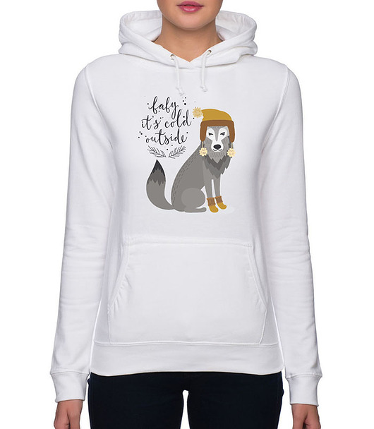 Bluza damska z zimowym wilkiem Love Life and Forest