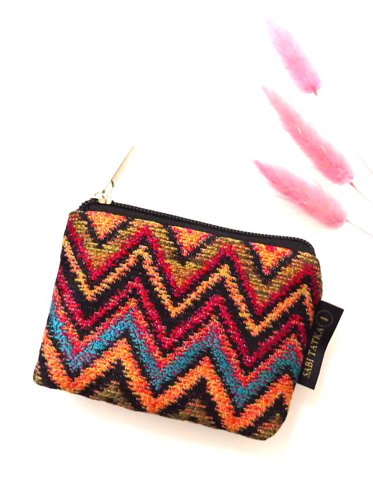 portfele damskie Portfel card holder Żakard Dark Carmen
